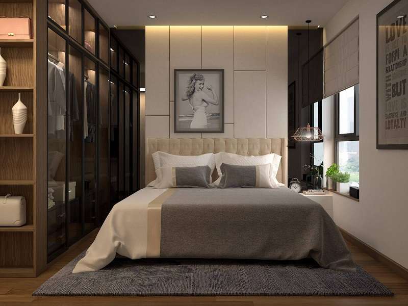 Mẫu thiết kế phòng ngủ 12m2 đẹp sang trọng